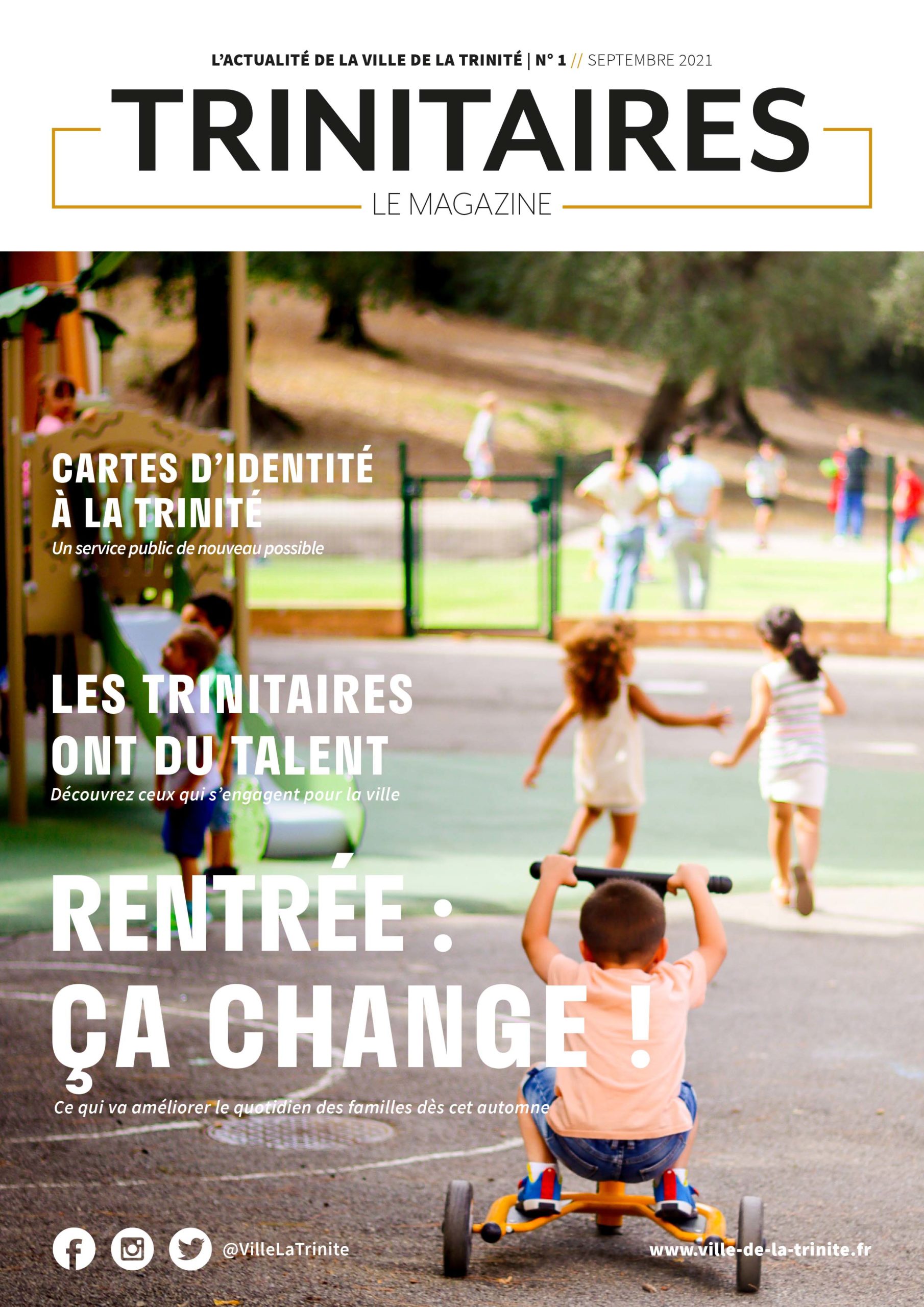 Une du nouveau magazine de La Trinité : "Trinitaires, Le Magazine"