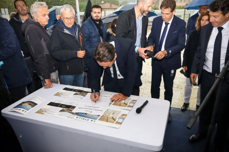 Pose de la 1re pierre - 9/10/2024